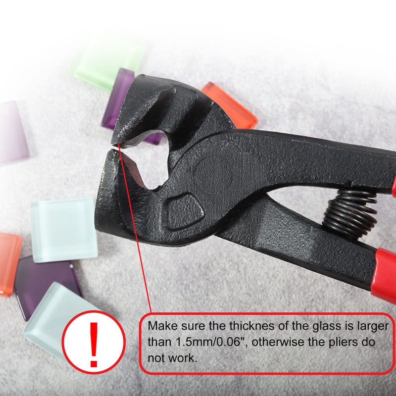 SPEEDWOX Tile Nippers for Ceramic Tiles 8 Inches Mosaic Cutter Pliers Tile Nippers Mosaic Tools Nipper Cutting Tools Glass Cutter Ceramic Tile Cutter for Porcelain Glass Mirror - Image 5
